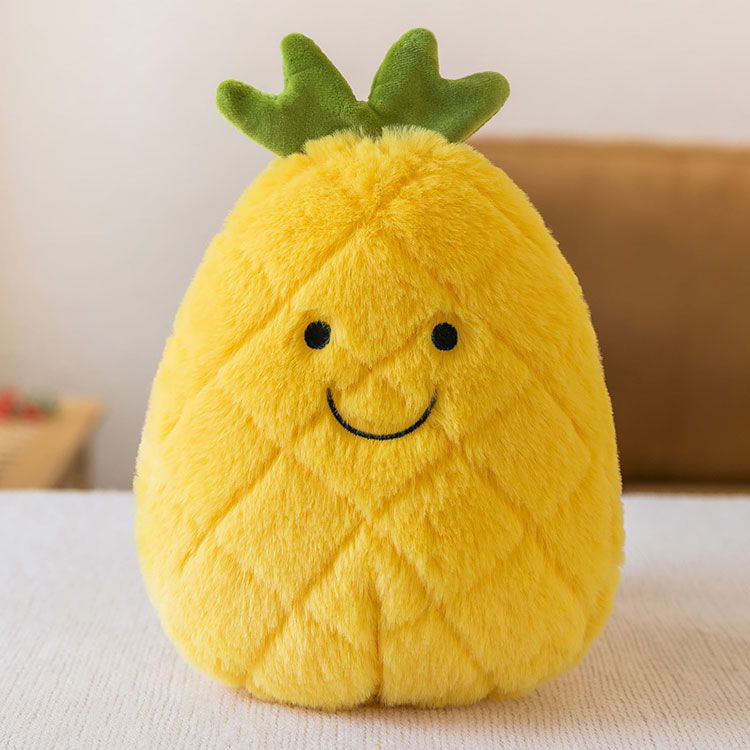 Morbido cuscino in peluche a forma di ananas