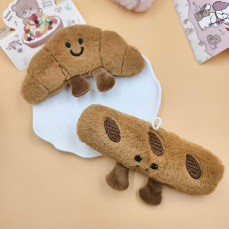 Portachiavi da appendere a forma di pane peloso