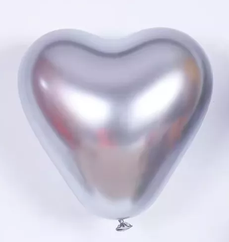 Metal Heart-Shaped Latex Ball