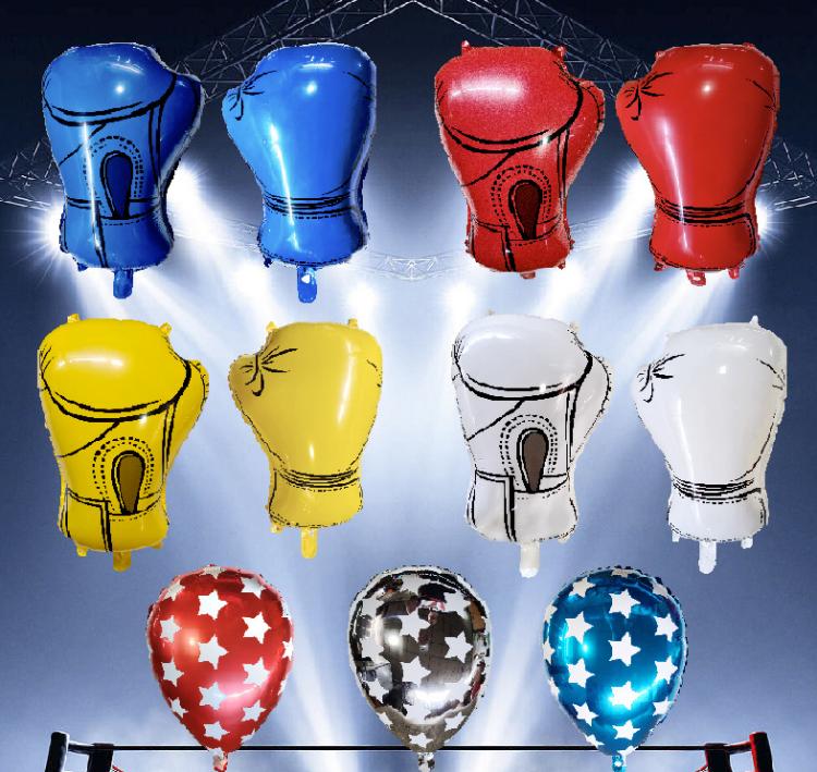 Fun boxing glove foil balloons discount